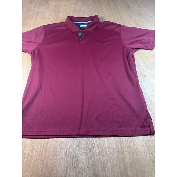 columbia sportswear Other - Columbia Omni-Wick Mens Polo Shirt Burgundy Maroon Short Sleeve Size XL